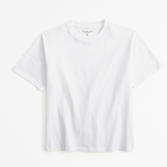 NWOT Abercrombie Polished Relaxed Tee - Picture 1 of 5
